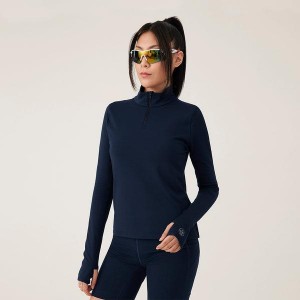 Bluza z Kapturem Allbirds Performance Quarter Zip Damskie Granatowe | PL4776FM