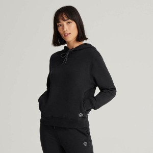 Bluza z Kapturem Allbirds R&R Damskie Czarne | PL4782GL