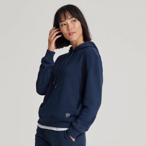 Bluza z Kapturem Allbirds R&R Damskie Granatowe | PL4783FM