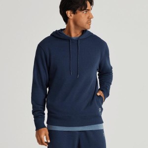 Bluza z Kapturem Allbirds R&R Męskie Granatowe | PL4336LH