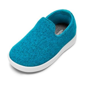 Buty Slip On Allbirds Smallbirds Wełna Loungers Dziecięce Turkusowe | PL4871QZ